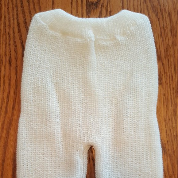 Precious Little Vintage 3pc Baby Boy Handknit Angora Vest Sweater 'n Pant Outfit - Picture 10 of 15